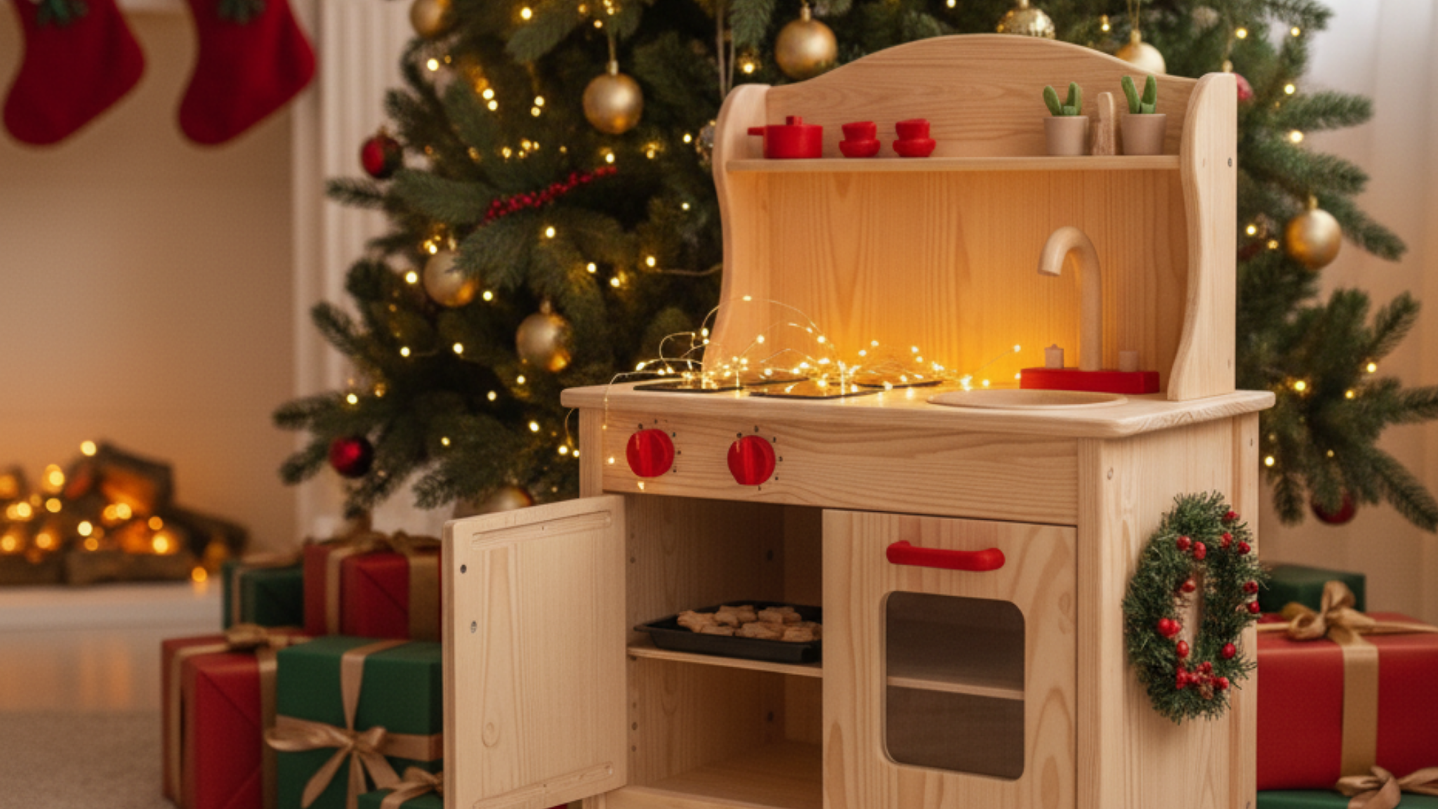 Drewniane Kuchnie dla Dzieci na Święta – Jak Wybrać Idealny Prezent pod Choinkę? 🎄