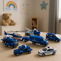 Zestaw policyjnych pojazdów, samochody, small foot, 3+ 8586
