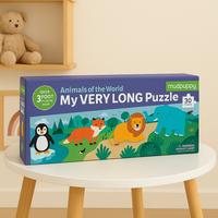 Metrowe puzzle Zwierzęta Świata 30 elementów 3+, Mudpuppy