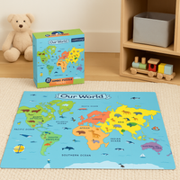Puzzle Podłogowe Jumbo Nasz Świat – Mapa Świata dla Maluchów 25 el. 2+
