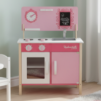 Drewniana kuchnia dla dzieci Janod Mademoiselle – różowa, francuski design