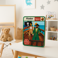 Magnetyczne postacie Piraci 6+, magnesy do zabawy - Mudpuppy