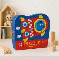 Puzzle Rakieta Kosmiczna - statek, prom - 12 puzzli