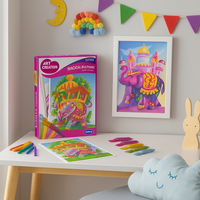 Zestaw do malowania brokatem Słonie SentoSphere SEN-02070