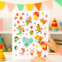 Zestaw 126 sztuk miękkich wypukłych naklejek PARTY, zabawki kreatywne dla dziecka DJECO DJ09080