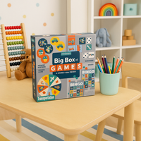 Zestaw 4 gier – Memo, Bingo, Domino i Koło fortuny Transport