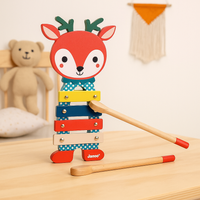 Cymbałki metalowe i drewniane Sarenka Baby Forest dla dzieci 12m+, Janod