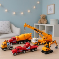 Zestaw pojazdów budowlanych, Small Foot 8598, 3+