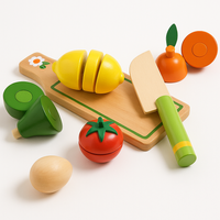 Drewniane warzywa do krojenia DJECO – zestaw warzyw z deską i nożem