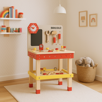 Stolik warsztatowy - warsztat z 40 akcesoriami dla majsterkowicza, duży Bricolo, Janod