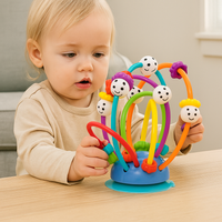 Labirynt gryzak z piłkami do wózka, na stół - stojak, 0m+, Manhattan Toy