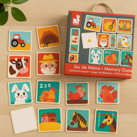 Gra memo(memory) Pleximemo farma 24 elementy, Janod J02778