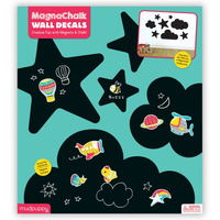 Naklejki ścienne samoprzylepne magnetyczne - tablice kredowe Niebo, wielorazowe, 3+, Mudpuppy