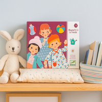 Drewniana układanka magnetyczna MODA, 30 elementów, DJECO DJ03121